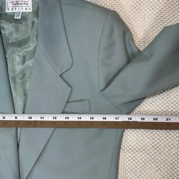 EUC Vintage Talbots Blazer Jacket Career Office Button Front Petite Size 2P - Picture 9 of 10